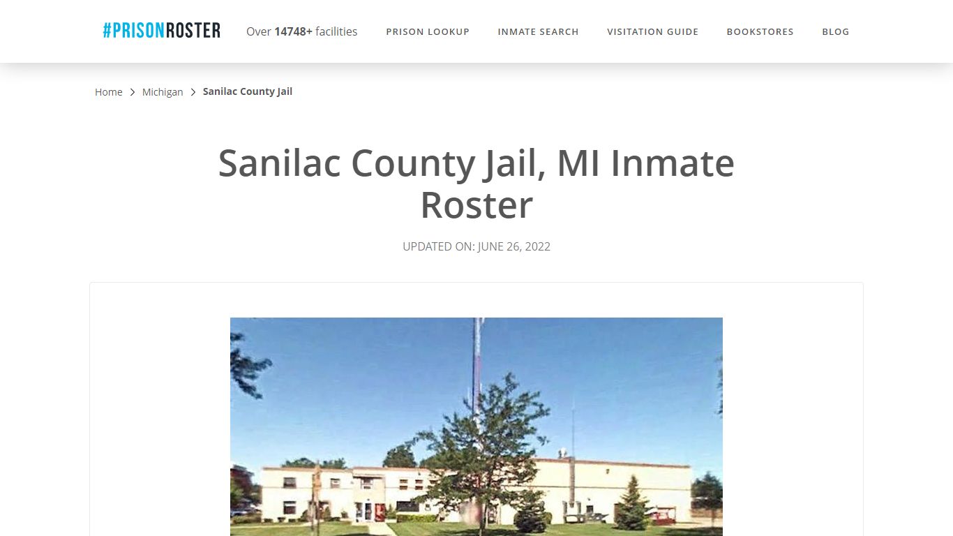 Sanilac County Jail, MI Inmate Roster